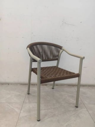 Стул Сйна коричневый бежевые ножки / Syna_4