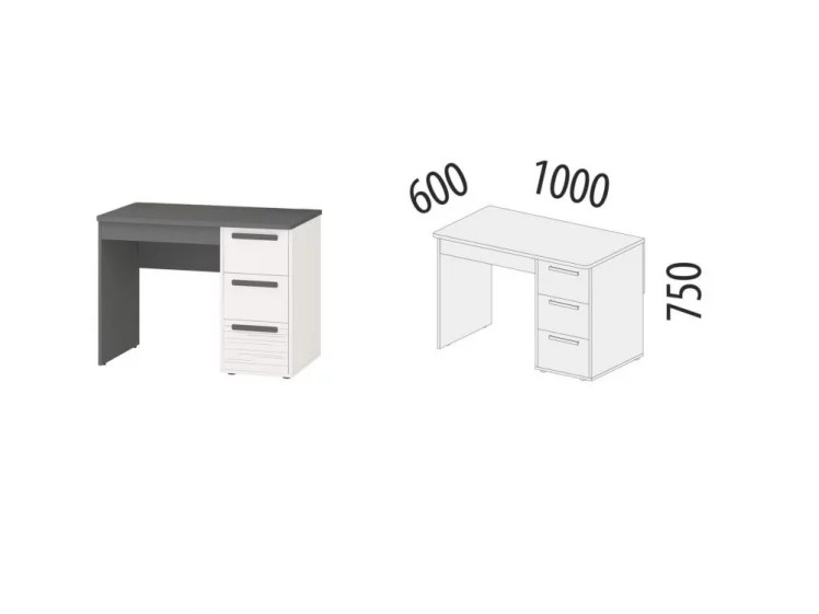 Стол письменный (лев/прав) Аляска 501.26_1