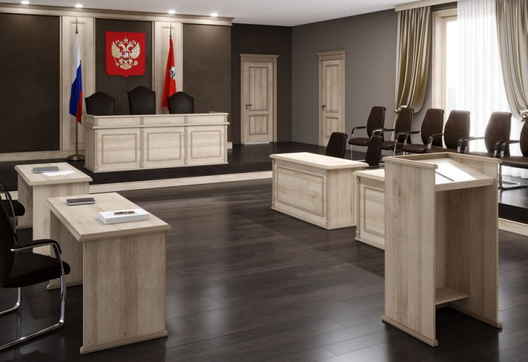 Комплект мебели для зала суда РАТУМ №2 Бук Тиара / RATUM_0