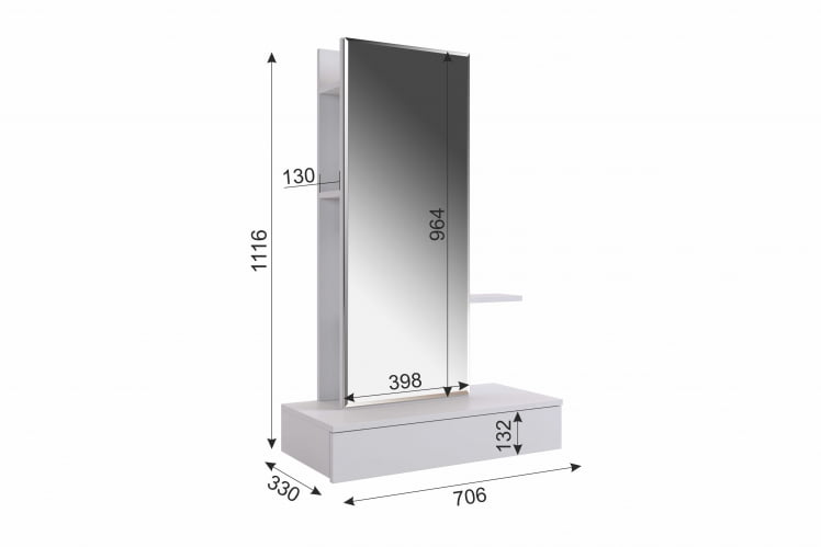 Трюмо Мария СТМ-01 Белый / STM-01_3