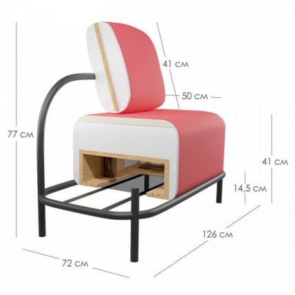 Диван Гаваии Д Дэрк грей / Gawaii Dark grey_6