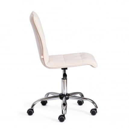 Кресло офисное ЗЕРО СС флок , молочный, 4 / ZERO_1