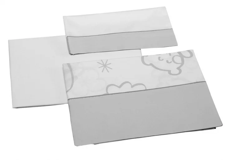 Постельное белье Микуна Долсе Лусе 3 предмета 120кс60 ТКС-821 Грей / Micuna Dolce Luce 120x60 TX-821 Grey_0