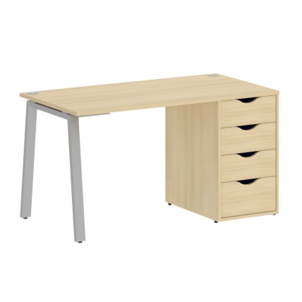 Стол письменный ХОМЕ ОФФИCЕ ВР.СП-3-138.4.А Акация Лорка/Серый металл / HOME OFFICE VR.SP-3-138.4.A_0