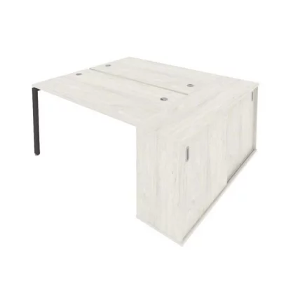 Рабочая станция с опорным шкафом-купе Метал Сйстем Б.РС-СШК-1.3 Наварра/Антрацит / Metal System_0