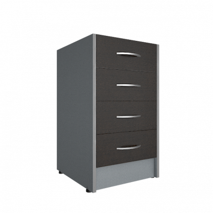 Каркас тумбы А.ТП-4 Рива А.ТП-4К1 Венге/Металлик / Riva_0