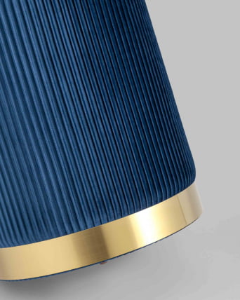 Пуф Шарлотта с ящиком велюр Синий_5