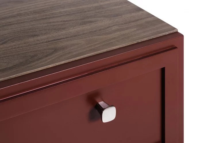 Комод 3 ящика Нортон (К) Кармин / Norton_4