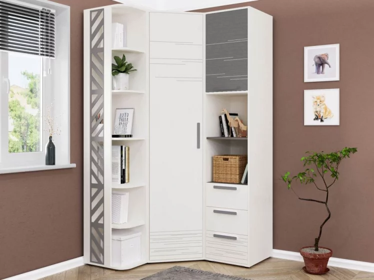 Угловой шкаф в комплекте Аляска 10_0