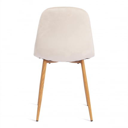 Стул БРЕЕЗЕ (мод. 4724) вельвет/металл, 44 х 53 х 87 см, Лигхт беиге (светло-бежевый) ХЛР1 / натуральный / BREEZE (mod. Light beige HLR1_3