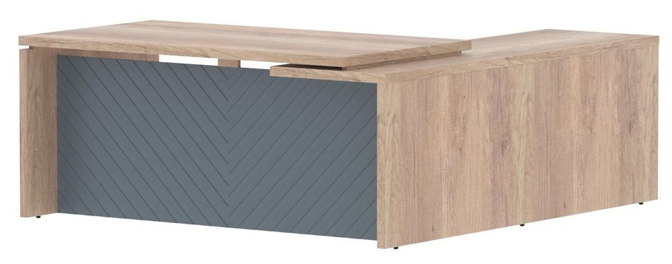 Стол руководителя левый Торр ЛУКС ТЛCТ 1820 Л Дуб Каньон Серо-голубой / Torr LUX TLCT L_0