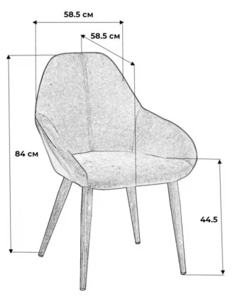 Стул Кент Блю/Черный / Kent_8