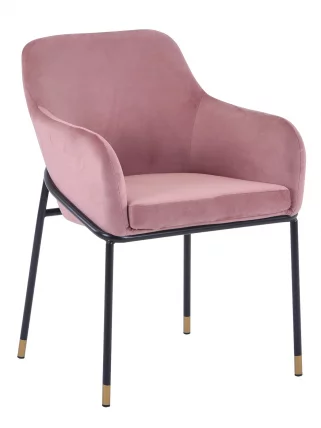 Стул Сандра велюр Пыльно-розовый_1