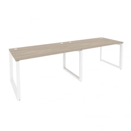 Рабочая станция на О-образном м/к ОНИКС О.МО-РС-2.3.8 Дуб Аттик/Белый / ONIX O.MO-RS-2.3.8_0