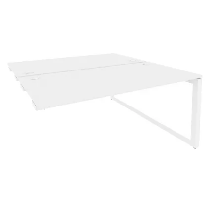 Стол-приставка двойной на О-образном м/к к опорым элем. ОНИКС О.МО-Д.СПР-4.8 Белый Бриллиант / ONIX O.MO-D.SPR-4.8_0