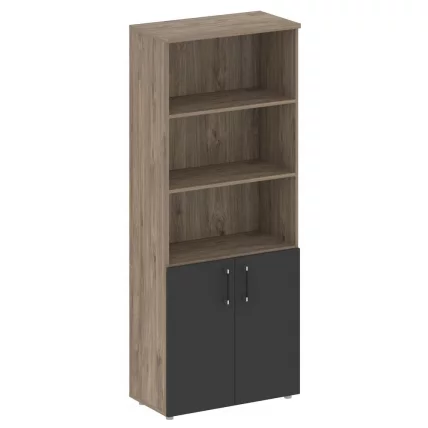 Шкаф высокий широкий СХИФТ СК.СТ-1.1 Тиквуд Темный/Антрацит / SHIFT SK.ST-1.1_0