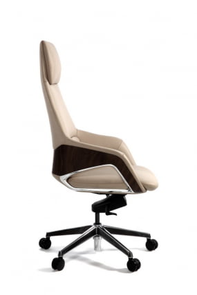 Кресло руководителя Шопен ФК 0005-А БЕИГЕ ЛЕАТХЕР / FK 0005-A BEIGE LEATHER_2