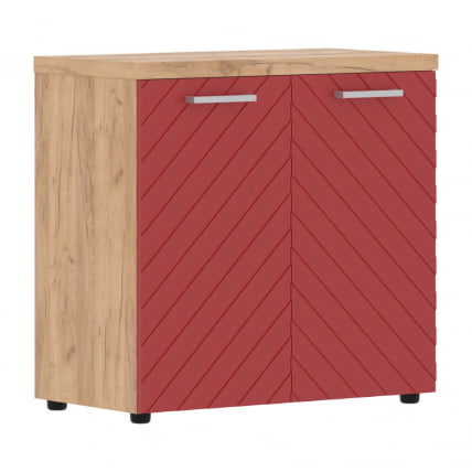 Шкаф с глухими малыми дверьми и топом Торр ЛУКС ТЛЛC 85.1 Дуб Бофорд Красный / Torr LUX TLLC_0