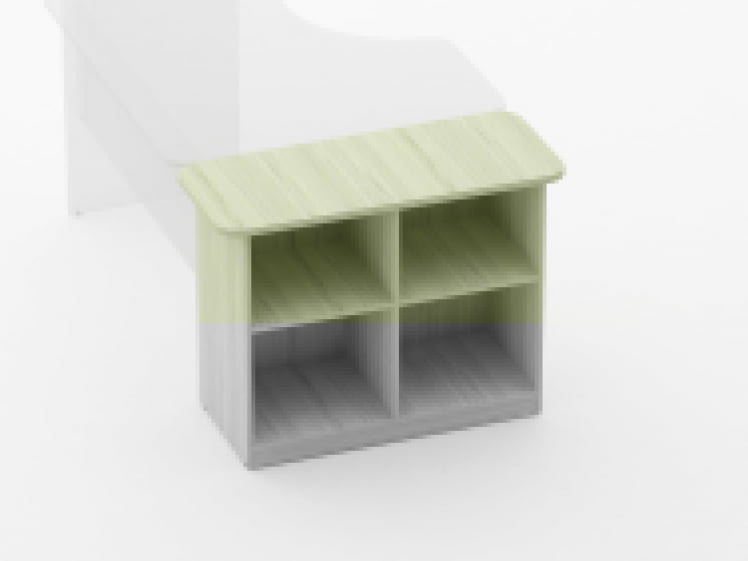 Тумба приставная к столу Глассй 3.18.12 Бук светлый / Glassy_1