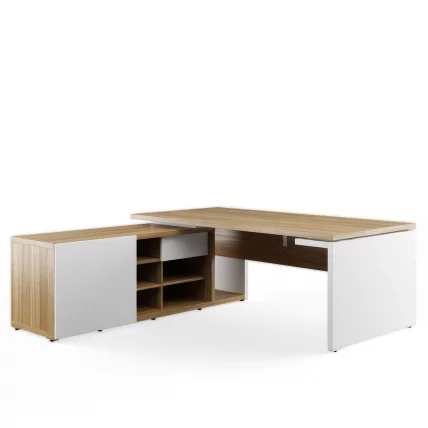 Стол рабочий на опорной креденции левый ЗИО28510431 Орех / ZIO28510431_0