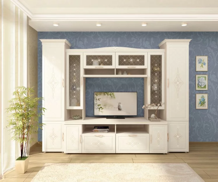 Шкаф-пенал (левый/правый) Венеция 32.16 Сосна Астрид Ваниль_7