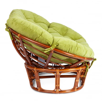 Диван МАМАСАН/МАМАСАН 23/02 В /с подушкой/ подушка 182х119 см, 169х102х80 см, Когнаc (коньяк), флок, олива, 23 / MAMASAN/МАМАСАН W Cognac_1