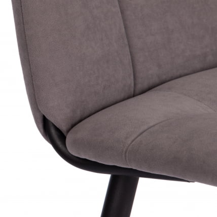 Стул обеденный Асти флок , 47х54х86, серый, 29 / Asti_6