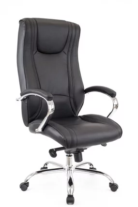 Кресло руководителя Кинг М кожа Черный / King M_0