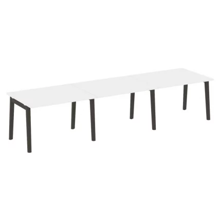 Стол переговорный (3 столешницы) ОНИКС ВООД ОВ.ПРГ-3.2 Белый Бриллиант/Темный / ONIX WOOD OW.PRG-3.2_0