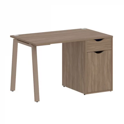 Стол письменный ХОМЕ ОФФИCЕ ВР.СП-3-118.1.А Дуб Аризона/Мокко металл / HOME OFFICE VR.SP-3-118.1.A_0