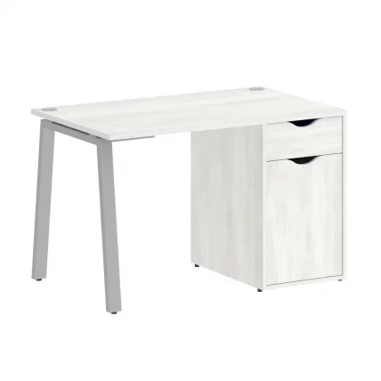 Стол письменный ХОМЕ ОФФИCЕ ВР.СП-3-118.1.А Снежная Платина/Серый металл / HOME OFFICE VR.SP-3-118.1.A_0