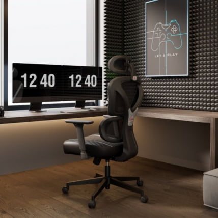 Эргономичное компьютерное кресло (для геймеров) Еурека Норн, Грей / Eureka Norn, Grey_11