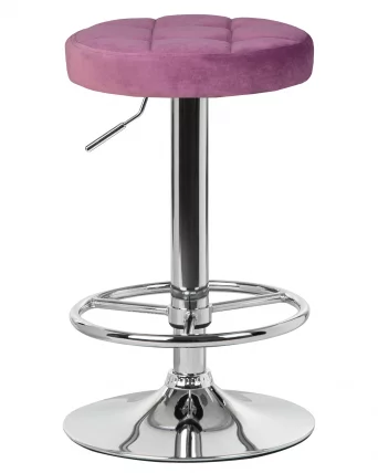 Табурет барный ДОБРИН БРУНО Пудрово-сиреневый велюр МДЖ9-52 / DOBRIN BRUNO MJ9-52_0