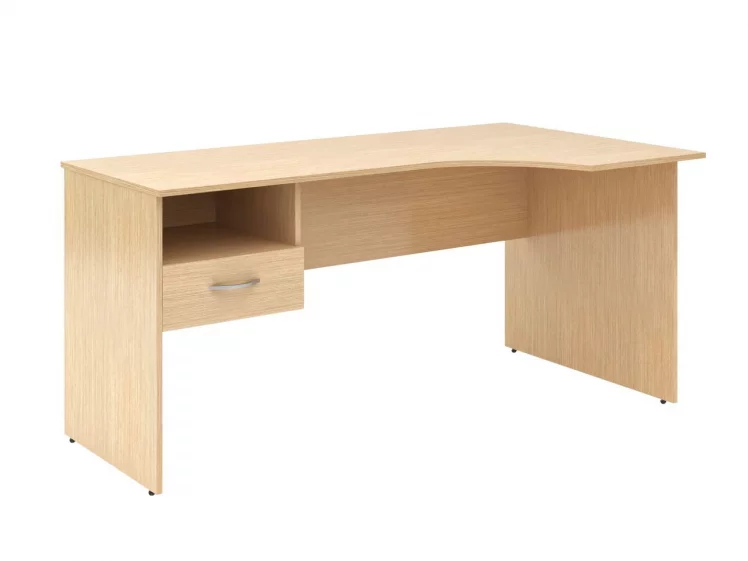 Стол письменный правый СЕТ160-1 Р c подвесной тумбой Легно Светлый / SET160-1 R c_0