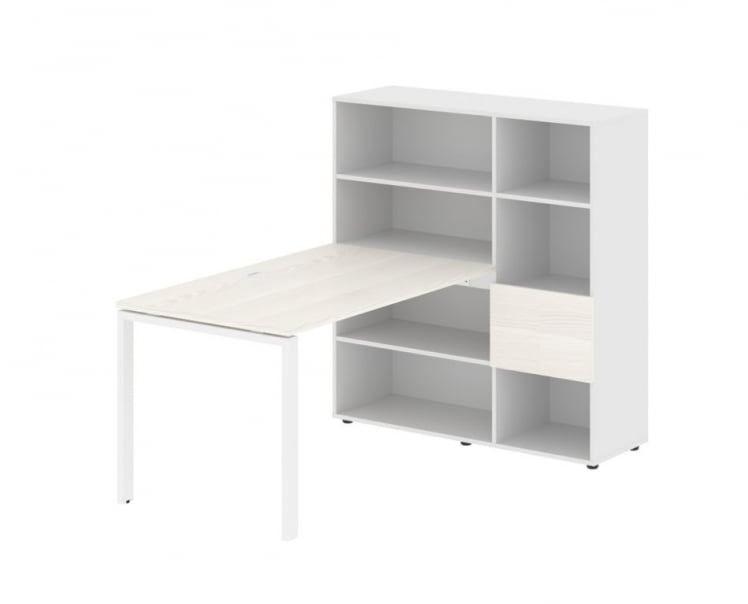 Рабочая станция ЕДИС ЕУРСТ 1213 Ясень Траун Белый Белый / EDIS EURST_0