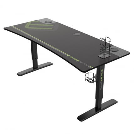 Стол для компьютера (для геймеров) с регулировкой по высоте ЕУРЕКА ИМ63 Блаcк / EUREKA IM63 Black_0