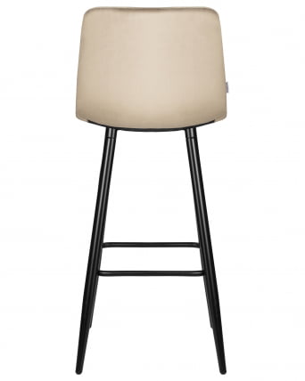 Стул барный ДОБРИН НИCОЛЕ (черные матовые ножки, мокко велюр (108-104)) / DOBRIN NICOLE_4