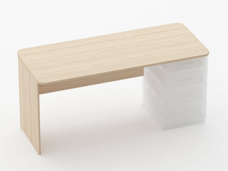 Стол прямой под встроенную тумбу Глассй 1.101.16Пр Туя / Glassy_0