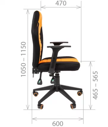 Кресло геймерское CХАИРМАН ГАМЕ 8 Черный-синий / CHAIRMAN GAME_4