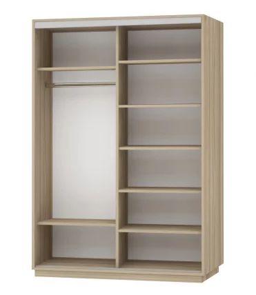 Шкаф-купе двухдверный Экспресс Дуо 1600х2200х Париж/Дуб сонома / 1600х2200h_1