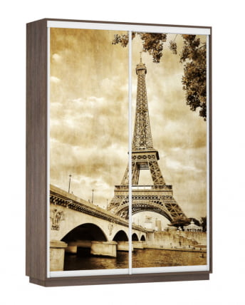 Шкаф-купе двухдверный Экспресс Дуо 1600х2400х Париж/Венге / 1600х2400h_0