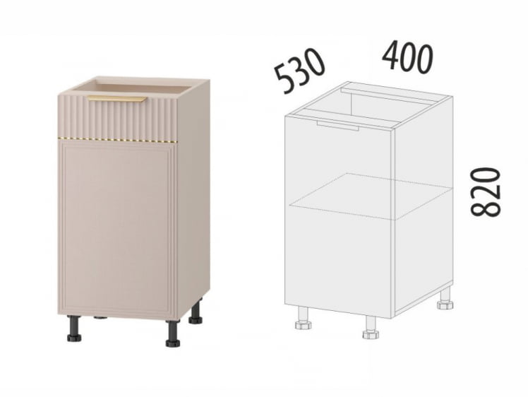 Напольный шкаф (лев/прав) Флоренция 107.54_5