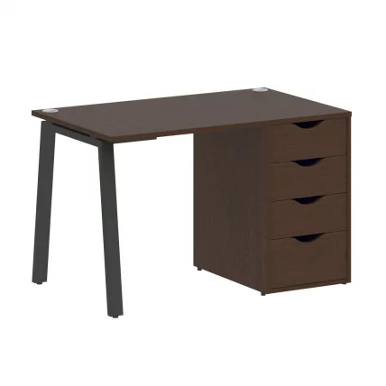 Стол письменный ХОМЕ ОФФИCЕ ВР.СП-3-118.4.А Венге Цаво/Антрацит металл / HOME OFFICE VR.SP-3-118.4.A_0