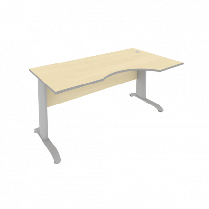 Стол криволинейный правый Рива ПЛ.СА-1 Пр Клен/Металлик / Riva_0