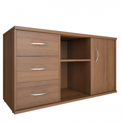 Тумба под оргтехнику сервисная Рива А.МТ-2 Орех Гварнери / Riva_0