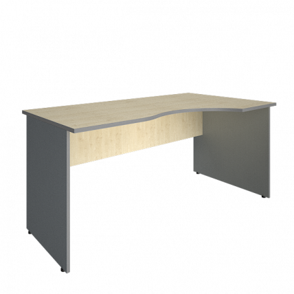 Стол криволинейный правый Рива А.СА-1 Пр Клен/Металлик / Riva_0