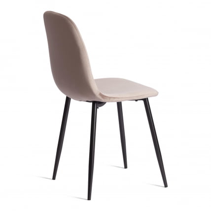 Стул БРЕЕЗЕ (мод. 4724) Велюр/металл , 44 х 53 х 87 см, Коффее (кофейный) ХЛР9 / черный / BREEZE (mod. Coffee HLR9_2