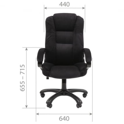 Кресло офисное CХАИРМАН ДОМ (Хоме) 600 Черный / CHAIRMAN (Home)_4