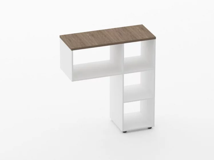 Стеллаж к столу Дека 9.06.10 Дуб Верцаска/Белый / Deka_0