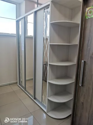 Угловая консоль к шкафам Акцент-Купе (3510) Ясень Шимо Темный_0